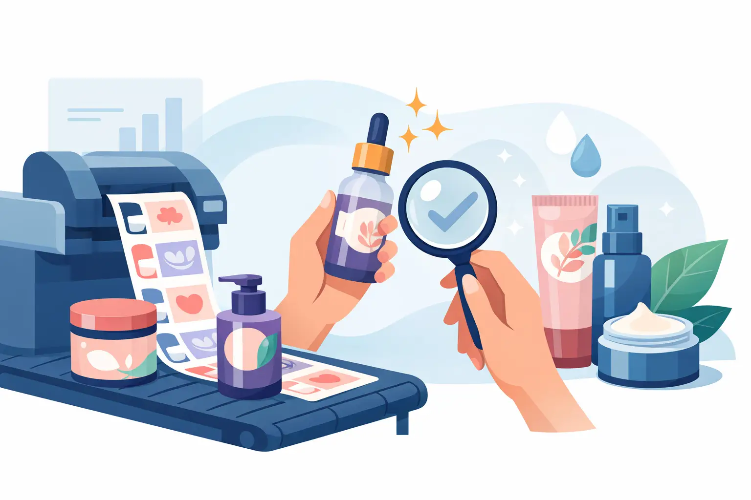 Custom Cosmetic Label Printing That Performs