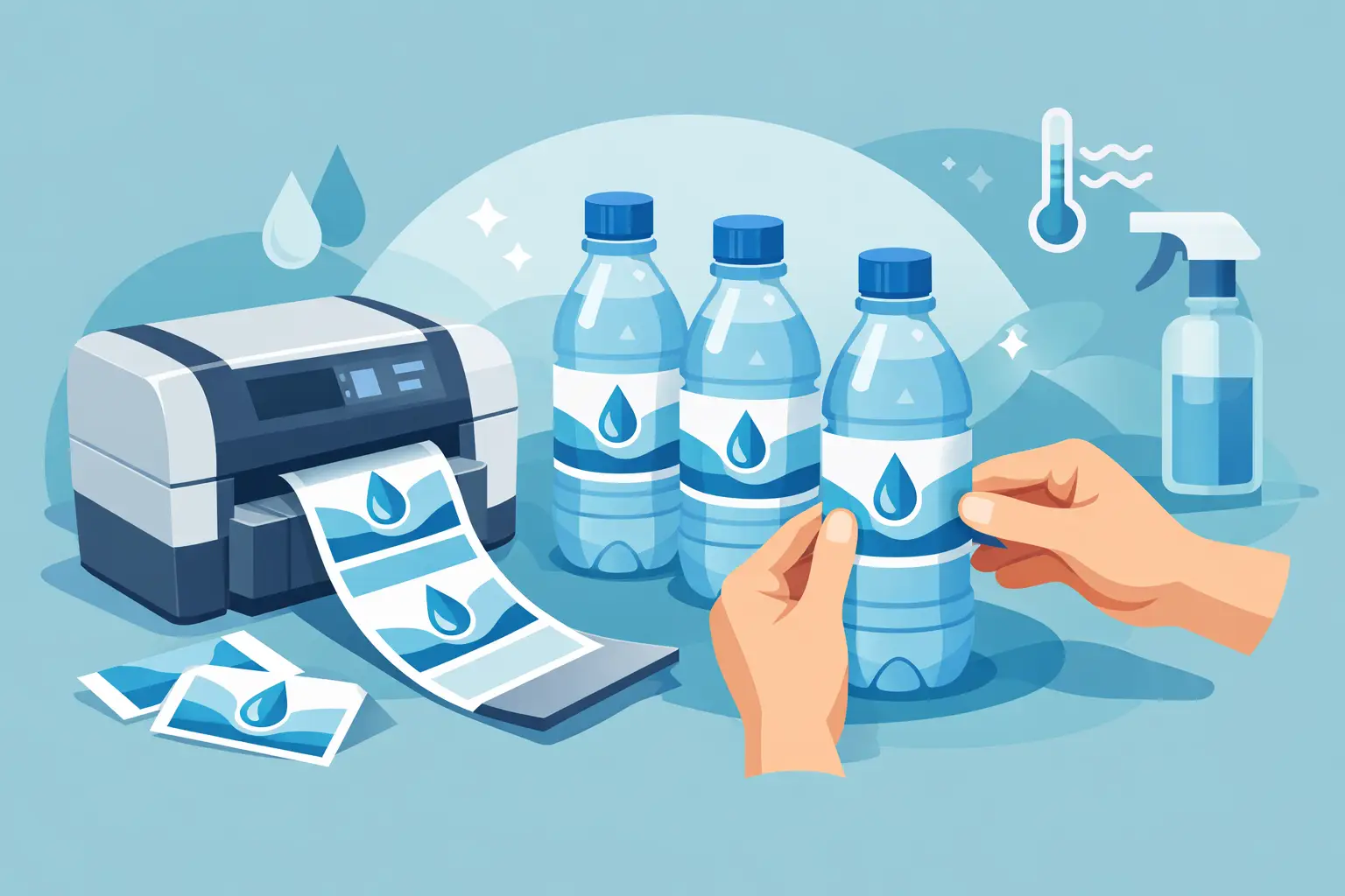 How to Print Water Bottle Labels That Last