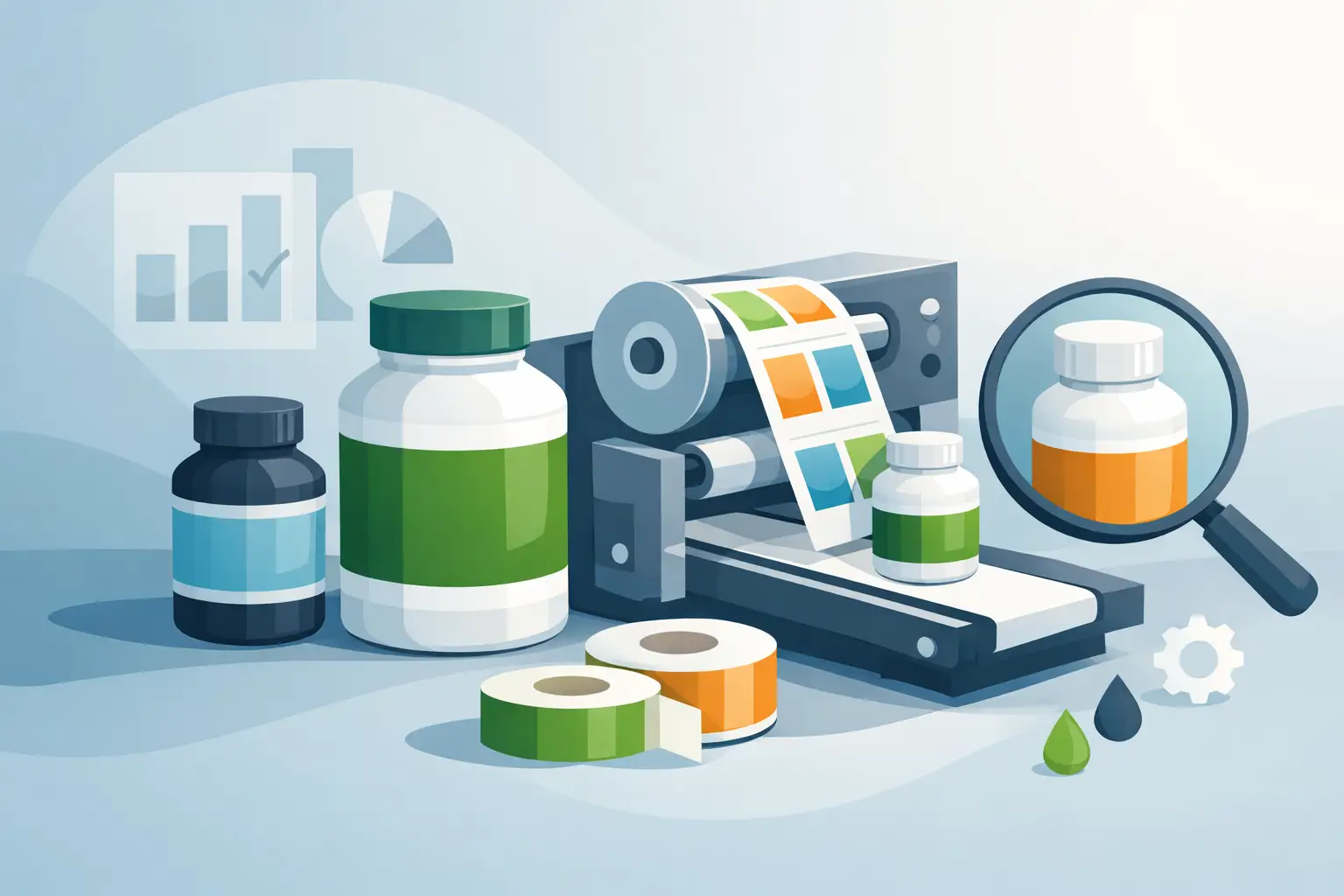 Supplement Bottle Label Printing That Performs